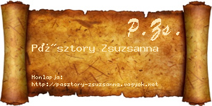 Pásztory Zsuzsanna névjegykártya